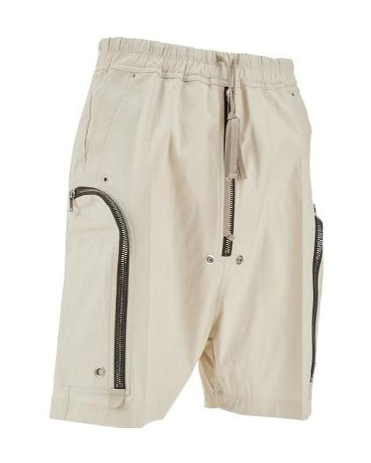 Rick Owens Natural Bauhaus Bela Shorts for men