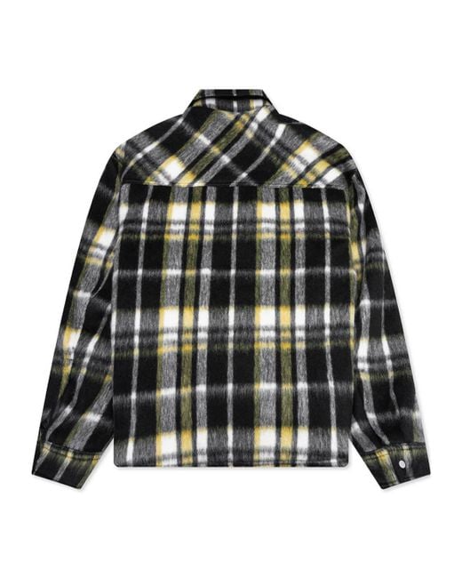 Represent Black Textured Overshirt for men