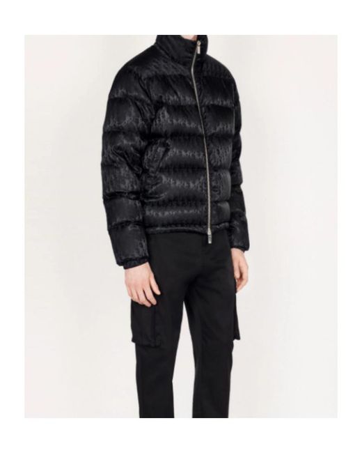 Dior Black Homme Zip-Up Padded Jacket for men