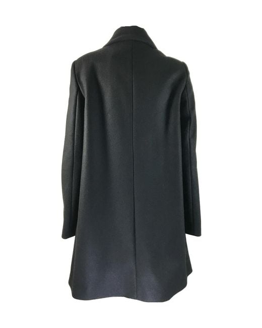 Moschino Black Logo Coat