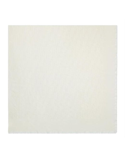 Fendi White Ff Shawl