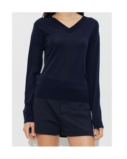 DSquared² Blue V-Neck Knitted Jumper