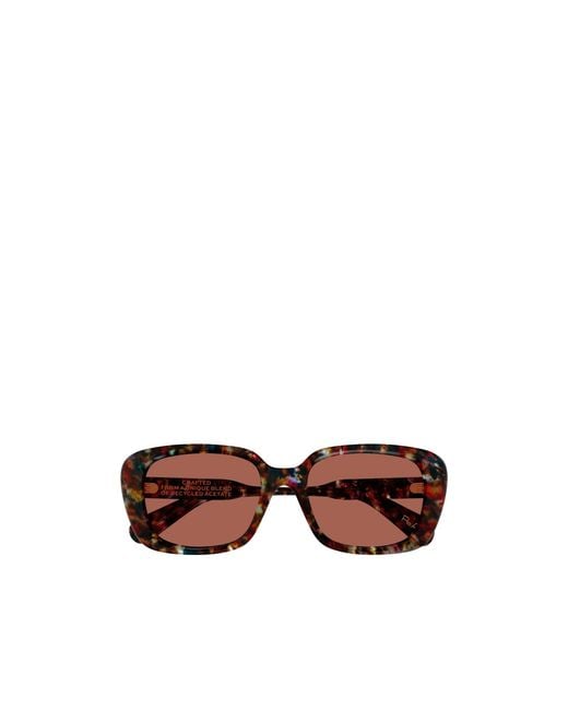 Chloé Brown Chloé Eyewear Rectangular Frame Sunglasses
