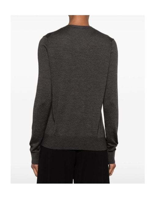 The Row Gray Ondre V-Neck Knitted Jumper