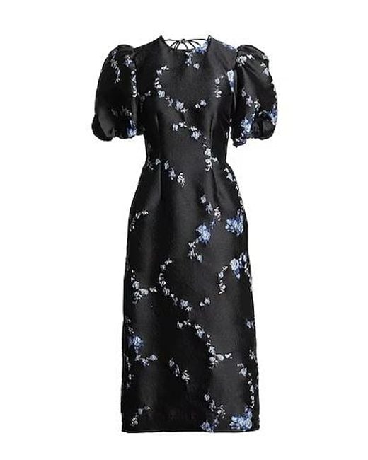 Ganni Black Printed Puff Skirt
