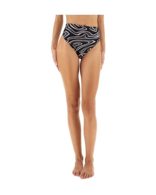 Emilio Pucci Black Pucci Abstract Printed Beachwear Bottoms