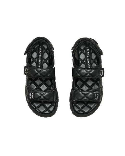 Marc Jacobs Black The Quilted Sunny Sandals