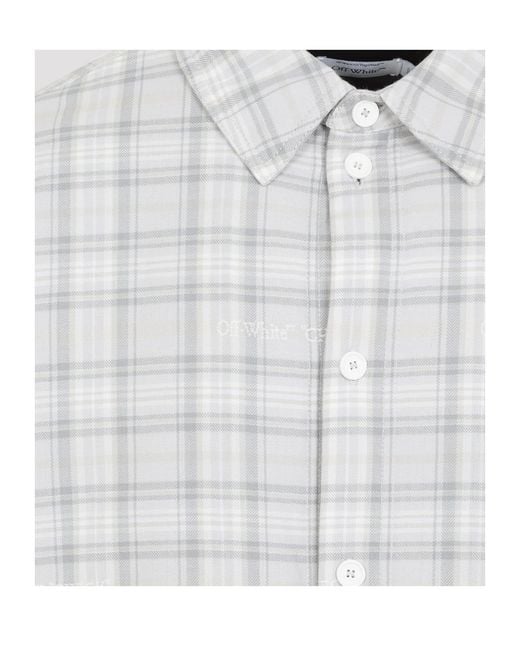 Off-White c/o Virgil Abloh White Plaid Shirt for men