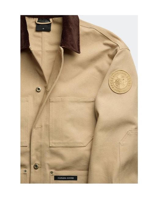 Canada Goose Natural Beaumont Corduroy-Collar Jacket for men