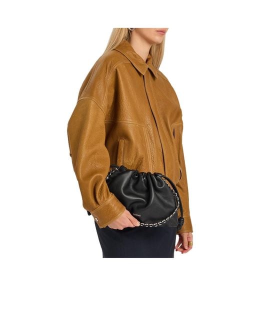 Loewe Black Medium Grained Leather Clutch