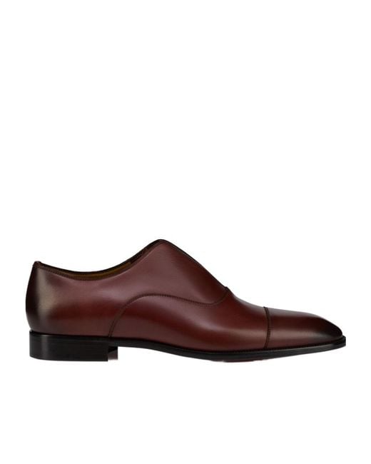 Christian Louboutin Brown Alpha Ii Round-Toe Loafers for men
