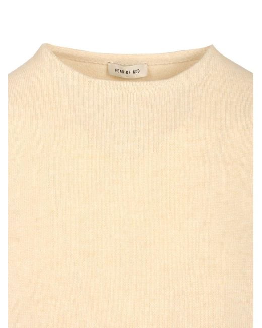 Fear Of God Natural Relaxed Fit Knit Crewneck Jumper for men