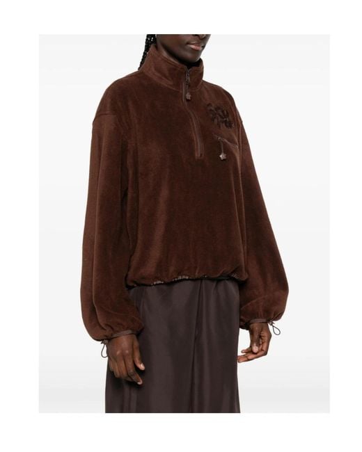 CECILIE BAHNSEN Brown Long-Sleeved Casual Jacket