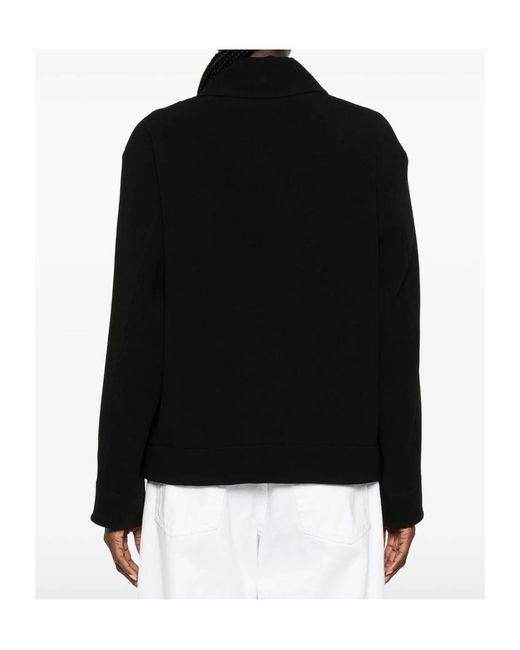 Max Mara Black Long-Sleeve Casual Jacket
