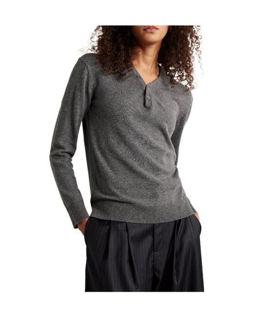 Theory Gray Cashmere Sweater