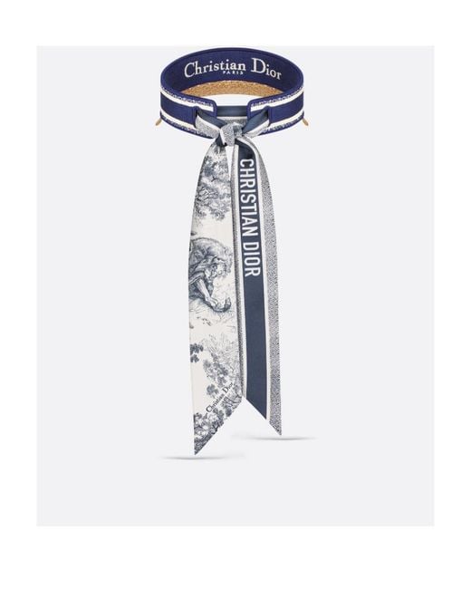 Dior White D-Ocean Visor With Mitzah