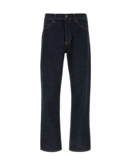 Carhartt Blue Belt-Loop Jeans for men
