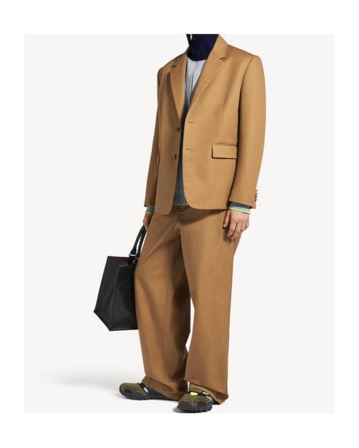 Balenciaga Brown Single-Breasted Normal Fit Jacket for men