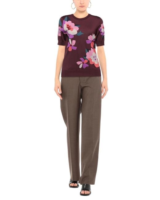 Dolce & Gabbana Pink Floral-Print Jumper