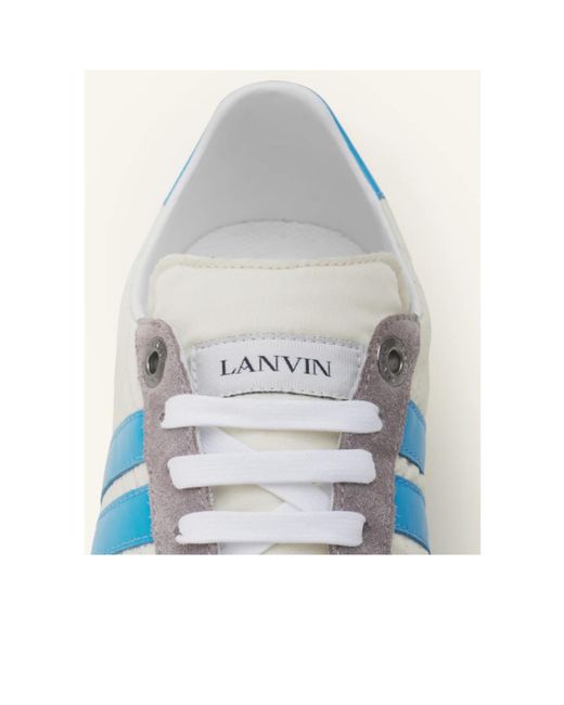 Lanvin Blue Round-Toe Sneakers for men