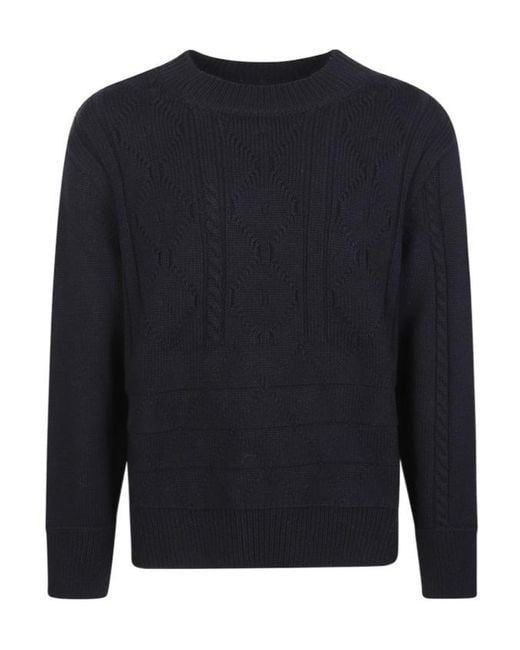 NAMACHEKO Blue Crew Neck Sweater for men