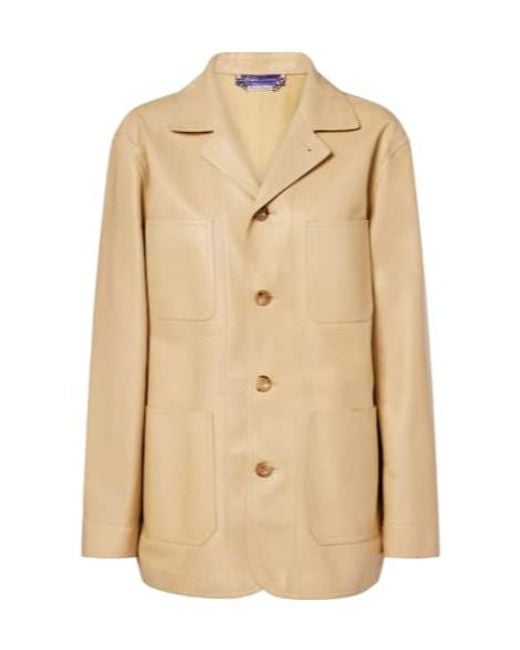 Ralph Lauren Natural Minimal Sheepskin Coat