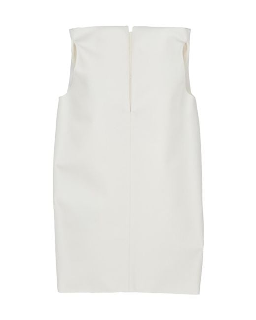 Balenciaga White Sleeveless Dress
