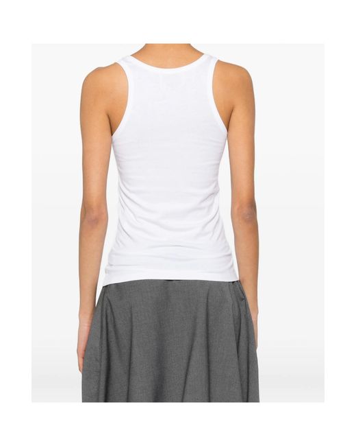 Coperni White Sleeveless Top