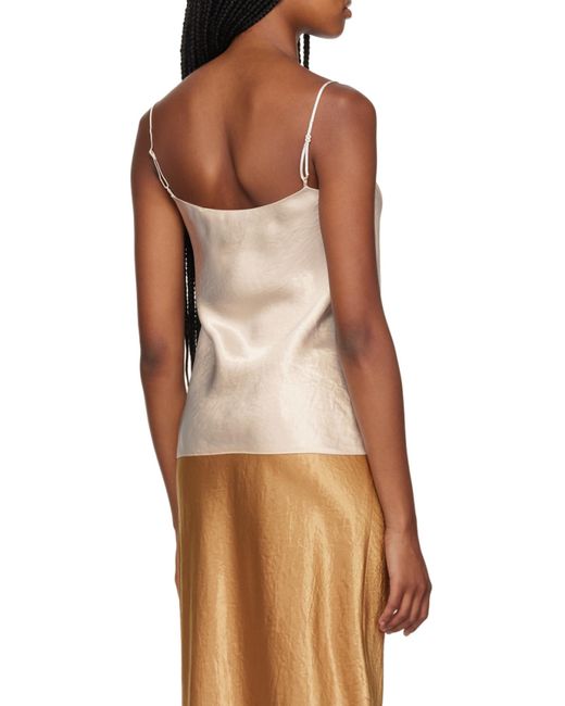 Vince White Flared Tank Top