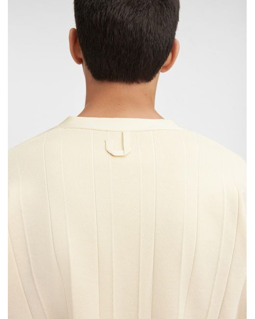 Jacquemus Natural Pleated Cardigan for men