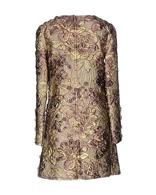 Dolce & Gabbana Brown Floral Print Dress