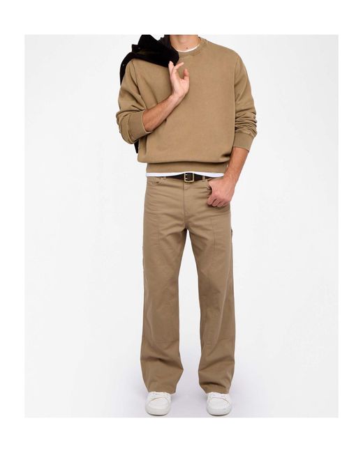 Zadig & Voltaire Natural Aime Crew-Neck Sweatshirt for men