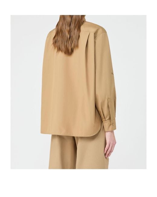 Max Mara Natural Tenue Button-Up Long-Sleeved Shirt