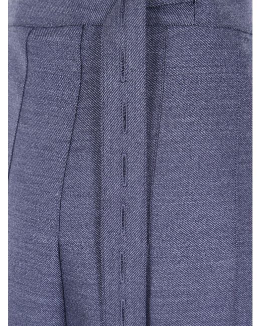 Rohe Blue Pleated Skirt