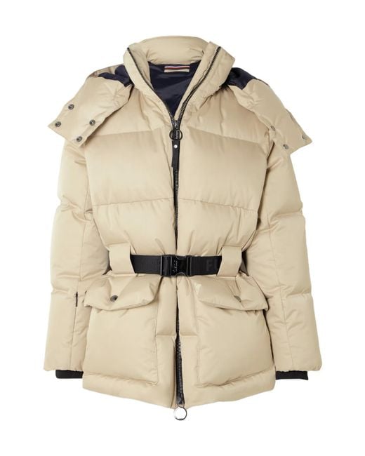 Fusalp Natural Oria Belted Hooded Quilted Down Ski Jacket