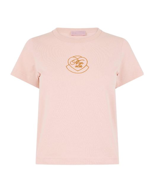 Moncler Pink Logo T-Shirt