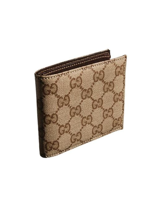 Gucci Brown Essence Classic Bi-Fold Wallet for men
