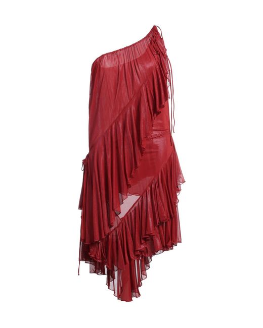Burberry Red One-Shoulder Dresses