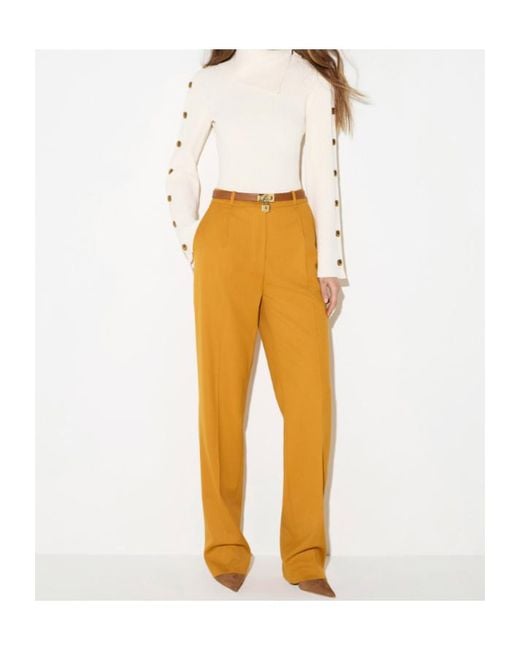 Elisabetta Franchi White Knit Pullover With Jewel Buttons