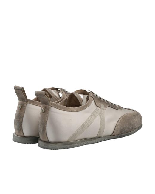 Ann Demeulemeester Gray Siru Soft Low-Top Boxing Sneakers