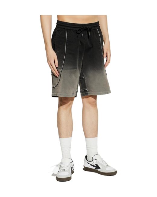 Off-White c/o Virgil Abloh Gray Drawstring Shorts for men
