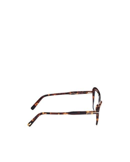 Tom Ford White Eyewear Square Frame Glasses for men
