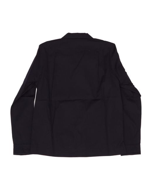 Dries Van Noten Blue Buttoned Shirt for men