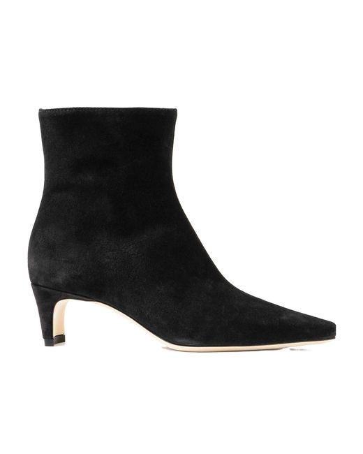 Staud Black Side Zipper Boots