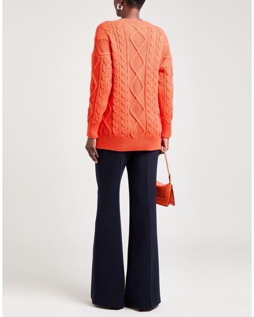 MAX&Co. Orange Cable-Knit Jumper