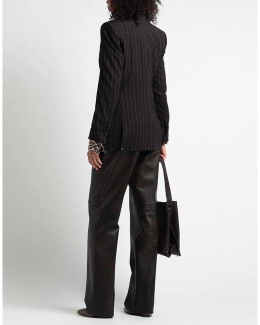 Dolce & Gabbana Black Pinstripe Blazer
