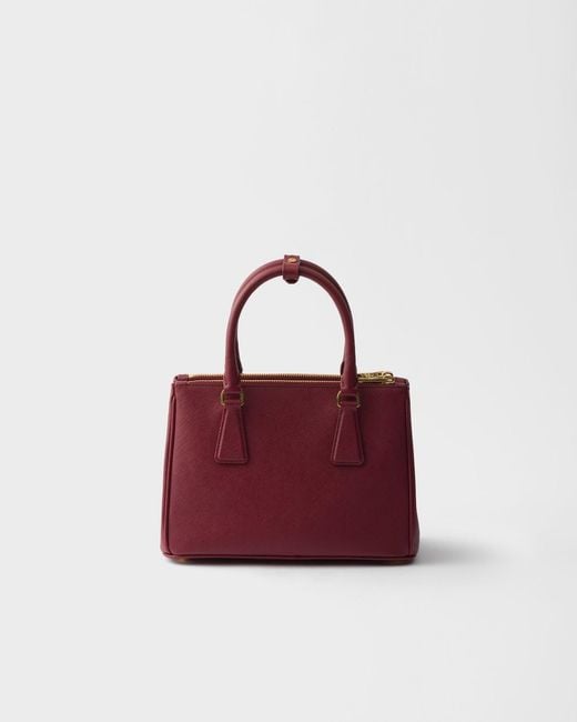 Prada Red Galleria Small Saffiano Leather Bag