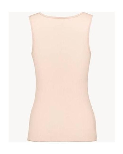 Saint Laurent Pink Laced Tank Top