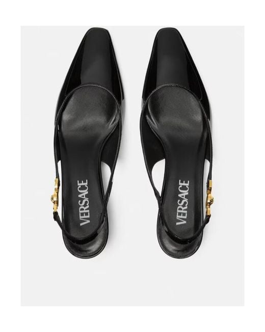 Versace Black Medusa '95 Slingback Pumps