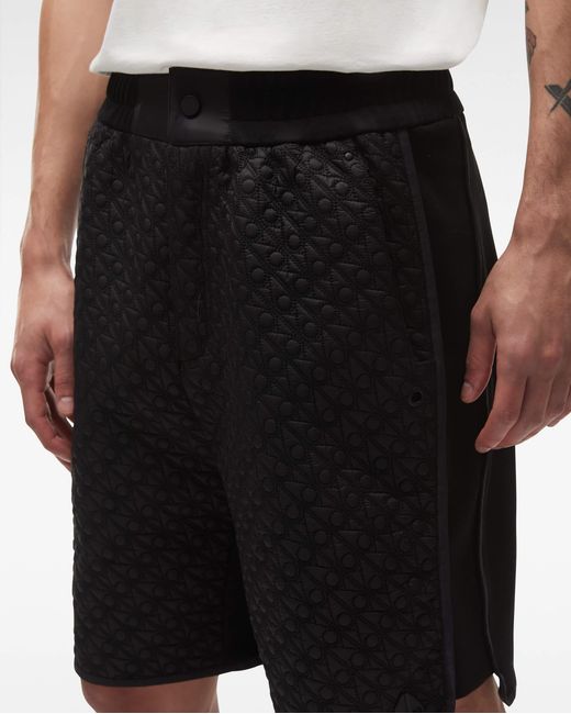 Moose Knuckles Black Logo Shorts for men